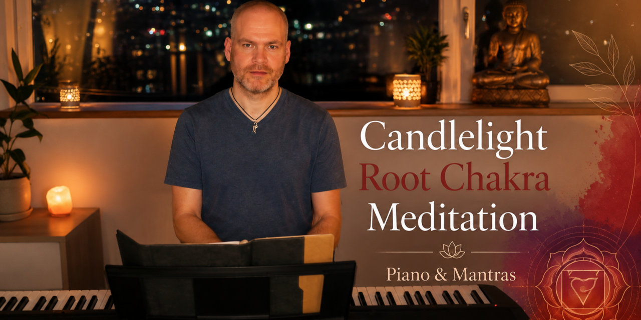 Candlelight Root Chakra Meditation with Piano and Mantras