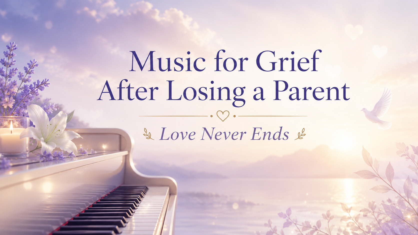 Soothing piano music for grief after losing a parent